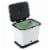 Full Circle® Fresh Air Odor-Free Kitchen Compost Collector - Black/White Perspective: top