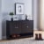 Smart Home Furniture 2-Shelf Contemporary Wood Shoe Cabinet in Red Cocoa Perspective: top
