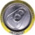 Ghost® Zero Sugar Sour Pink Lemonade Energy Drink Can Perspective: top