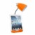 Limelights Incandescent Desk Lamp with Charging Outlet Orange LD1057-ORG Perspective: top