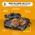 Bruntmor 10  x 10  2-in-1 Reversible Cast Iron Grill Pan w/ Grip Handle & Press Perspective: top