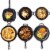 Bruntmor 6 Pcs Pre-Seasoned Cast Iron Cooking Set | Dutch Oven, Skillets & Grill Pan Perspective: top
