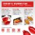 Bruntmor 8 x5  Red Oval Ceramic Deep Dish Pie Pan Set of 4 Perspective: top
