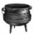 Bruntmor 10 Quarts Pre-Seasoned Cauldron Cast Iron Potjie Pot Perspective: top
