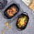 Bruntmor 9 x5  Matte Black Baking Pans Set of 4 | Ceramic Bakeware Perspective: top