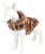 Pet Life Luxe Tira-Poochoo Tiramisu Patterned Mink Dog Coat Jacket Perspective: top