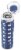 Ello Syndicate Glass Water Bottle - Bold Blue Perspective: top