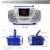 Riptunes Cd Boombox With Bluetooth, Blue Perspective: top