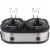 Courant 1.6-QT Double Slow Cooker - Stainless Steel Perspective: top