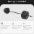 BalanceFrom Fitness Home Gym Steel Barbell Vinyl Weight Lifting Set, 100 Pounds Perspective: top