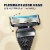 Dollar Shave Club Men's Razor 4-Blade Razor Blade Refill Perspective: top