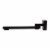 ALFI brand AB7701-BM Black Matte Square Foldable Tub Spout Perspective: top