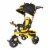 Kids Embrace 4 in 1 Push & Pedal Convertible 3 Wheel Batman Trike Perspective: top