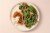 Home Chef Meal Kit Crispy Onion-Crusted Chicken with Creamy Mushroom Sauce and Green Beans Perspective: top