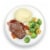 Home Chef Compete Meal Kit Sherry Wine Demi-Glace Sirloin Steak Perspective: top