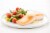 Home Chef Meal Kit Parmesan Butter Salmon with Asparagus and Grape Tomatoes Perspective: top