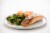 Home Chef Oven-Ready Teriyaki Salmon with Broccoli and Jasmine Rice Perspective: top