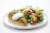 Home Chef Meal Kit Souvlaki Chicken Breast With Lemon Dill Crema and Arugula Feta Salad Perspective: top