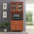 Hodedah Hikf92 Cherry Kitchen Island Perspective: top