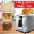 Brentwood Select Extra Wide 2 Slot Stainless Steel Toaster Perspective: top