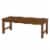 Acacia Wood Patio Bench in Brown - Walker Edison Perspective: top