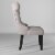 Alpine Furniture Manchester Set of 2 Wood Dining Side Chairs in Light Grey-Black Perspective: top