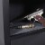 American Furniture Classics 5 Rifle Metal Home Gun Safe Storage Cabinet, Black Perspective: top