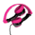 JLab Audio JBuddies Kids Folding Headphones - Black/Pink Perspective: top