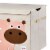 3 Sprouts Kids Toy Chest - Storage Trunk for Boys and Girls Room - Hippo Perspective: top