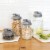 reCAP® Mason Jars Lid POUR cap | Regular Mouth | Silver | Set of 3 Perspective: top