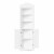 RiverRidge Brookfield Tall Transitional Wood Corner Cabinet in White Perspective: top