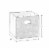RiverRidge 2-Piece Traditional Fabric Folding Storage Bin Set in Taupe Gray Perspective: top