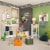 RiverRidge Book Nook Wood Kids Storage Bench with Cubbies in White/Yellow Perspective: top