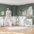 RiverRidge Danbury Two-Door Transitional Wood Floor Cabinet in White Perspective: top