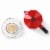 6-Cup Aluminum Espresso Maker Red Holstein Housewares Perspective: top