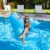 PoolCandy Narwhal Glitter Filled Pool Tube Perspective: top