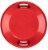Lucky Bums Circular Saucer Snow Sled for Winter Sledding, 25 Inch Diameter, Red Perspective: top