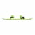 Lucky Bums 95cm Youth Kids Plastic Snowboard with Adjustable Bindings, Green Perspective: top