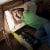 Stanley® 24 Chip Style LED Work Light with 2-Way USB Charging & Output - Black/Yellow Perspective: top