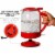Ovente Electric Kettle with ProntoFill Technology, Red 1.5L Perspective: top