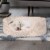 FurHaven Ultra Plush Small Oval Pet Lounge - Cream Perspective: top