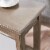 Leick Home 10505-GR Laurent Narrow Wood End Table with Shelf in Smoke Gray Perspective: top