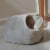 Aeromark C18HHL-MH Armarkat Pet Bed Cat Bed 18 x 12 x 14 - Sage green & Beige Perspective: top