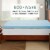 Dream Serenity EcoWave 4 Memory Foam Mattress Topper Twin Perspective: top