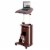 Techni Mobili Deluxe Height Adjustable Laptop Cart in Chocolate Perspective: top
