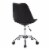 Techni Mobili Armless Desk Chair in Black Perspective: top
