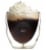 Moderna Artisan Series Double Wall 2 oz Beverage & Espresso Shot Glasses - Set of 2 Perspective: top