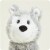 Warmies Husky Stuffed Animal Perspective: top