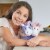 Intelex Warmies Microwavable Plush - Hugs Pink and Purple Unicorns Perspective: top