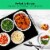 Chefman Stainless Steel & Glass Electric Warming Tray - Black Perspective: top